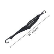 Corda elastica per casco moto con 2 ganci 60 cm