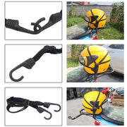 Corda elastica per casco moto con 2 ganci 60 cm