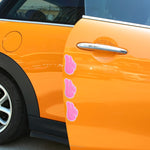 Adesivo protezione porta auto in PVC a forma di ala d'angelo 4 pe