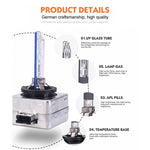 Lampadine HID D1S 35W 3800LM 6000K per fari auto 12V