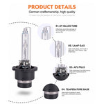 Lampadine HID D2R 35W 3800LM 6000K DC 12V per auto