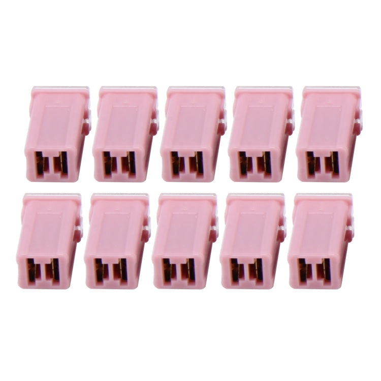 10 pz. Veicolo Auto Guscio in plastica Terminale femmina dritto Cartuccia a lama con fusibile PAL 30Amp 32V, 30Amp 32V