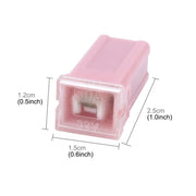 10 pz. Veicolo Auto Guscio in plastica Terminale femmina dritto Cartuccia a lama con fusibile PAL 30Amp 32V, 30Amp 32V