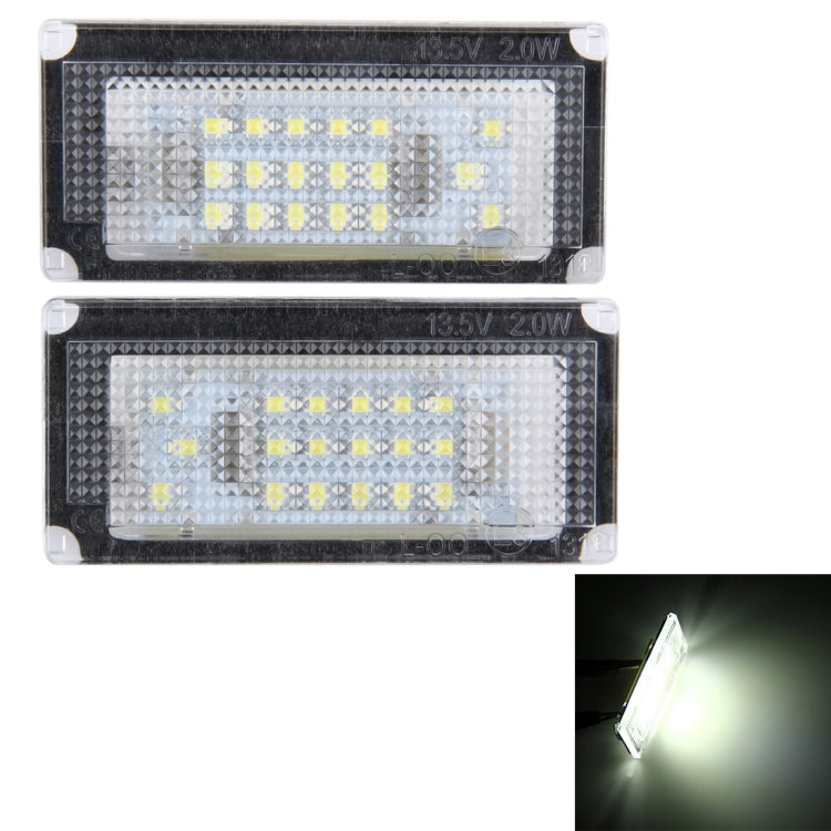 Luce targa da 2 pezzi con 18 lampade SMD-3528 per BMW Mini COOPER R50/R52/R53, For BMW Mini COOPER