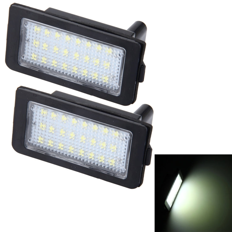 Luce targa Canbus da 2 pezzi con 24 lampade SMD-3528 per BMW E38, For BMW E38