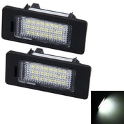 2 luci targa con 24 lampade SMD-3528 per BMW E81/E82/E90/E91/E92/E93/E60/E61/E39 (luce bianca), For BMW