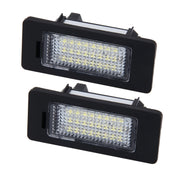 2 luci targa con 24 lampade SMD-3528 per BMW E81/E82/E90/E91/E92/E93/E60/E61/E39 (luce bianca), For BMW