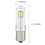 2 PZ 1156/BA15S 40W 800 LM 6000K Luce di svolta per auto Luce di stop con 8 lampade CREE, DC 12V, 1156