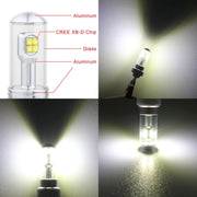 2 PZ 1156/BA15S 40W 800 LM 6000K Luce di svolta per auto Luce di stop con 8 lampade CREE, DC 12V, 1156