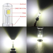 2 PZ 9005 40W 800 LM 6000K 8 LED CREE Fendinebbia per auto, DC 12V, 9005