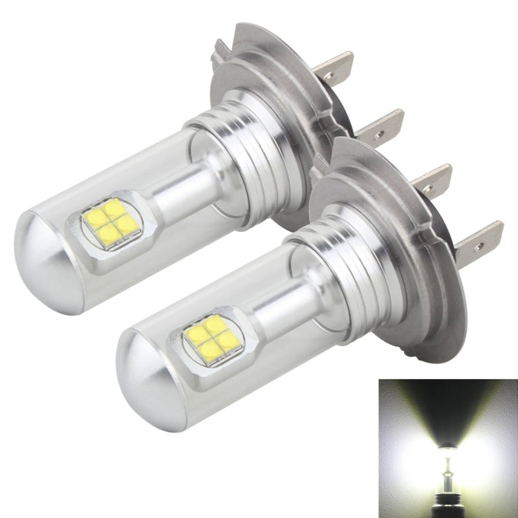 Set 2 fendinebbia LED H7 40W 800LM 6000K 12V