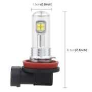 2 PCS H8/H11 40W 800 LM 6000K 8 LED CREE Fendinebbia per auto, DC 12V, H8/H11