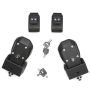 2 pezzi antifurto per auto cofano chiusura chiusura chiusura fibbia coperchio motore con serratura per Jeep Wrangler JL 2018, for Jeep Wrangler JL 2018