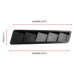 Set 2 rivestimenti pannello raffreddamento cofano auto