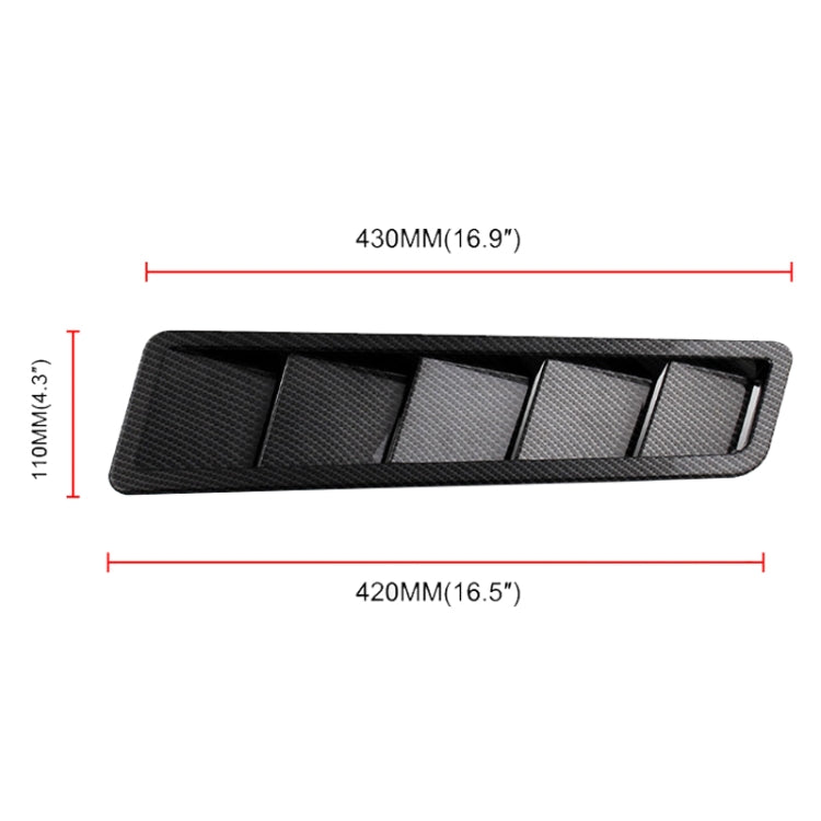 Set 2 rivestimenti pannello raffreddamento cofano auto