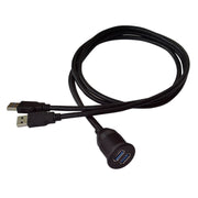 Cavo di prolunga impermeabile per dati da maschio a femmina per montaggio a incasso USB 3.0 Dock per auto, nave, moto, For Cable Length: 1m
