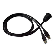 Cavo di prolunga impermeabile per dati da maschio a femmina per montaggio a incasso USB 3.0 Dock per auto, nave, moto, For Cable Length: 1m
