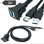 Cavo prolunga USB 3.0 impermeabile 2 metri maschio-femmina