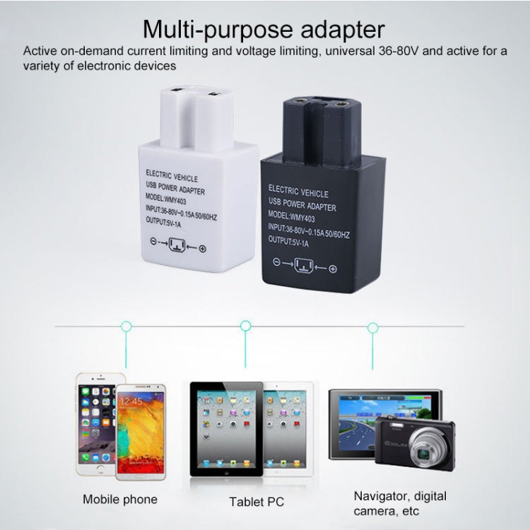 Adattatore caricabatterie USB doppia porta 36-80V 2A