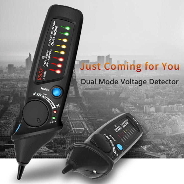 BSIDE AVD06 Rilevatori di tensione CA senza contatto 12~1000 V Elettrosonda a induzione Tipo penna ACV Tester elettrici Strumento domestico con luce LED