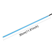 2 luci di direzione/luci di marcia ultrasottili per auto a doppio colore da 30 cm DC12V 4.2W, con perline lampada LED SMD-2835 (luci di direzione: luce gialla; luci di marcia: luce blu ghiaccio), Turn Lights: Yellow Light; Running Lights: Ice Blue Light