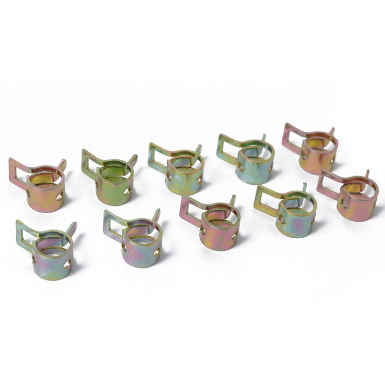 10 pz 12mm clip a molla per auto clip per tubo del carburante clip per tubo dell'acqua tubo dell'aria morsetto di fissaggio, 10 PCS 12mm