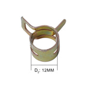 10 pz 12mm clip a molla per auto clip per tubo del carburante clip per tubo dell'acqua tubo dell'aria morsetto di fissaggio, 10 PCS 12mm