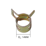 10 clip a molla 14mm per tubi carburante e aria