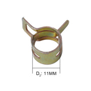 10 pz 11mm clip a molla per auto clip per tubo del carburante clip per tubo dell'acqua tubo dell'aria morsetto di fissaggio, 10 PCS 11mm
