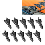 Spoiler pinna di squalo nero universale per auto 10 pezzi