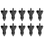 Spoiler pinna di squalo nero universale per auto 10 pezzi