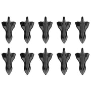 Spoiler sul tetto del generatore di vortice del diffusore della pinna di squalo nero universale da 10 pezzi, Black