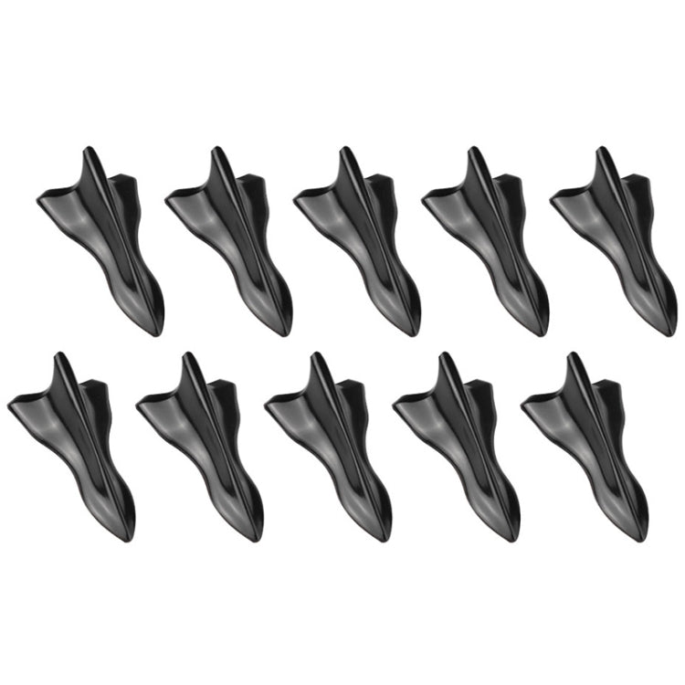 Spoiler pinna di squalo nero universale per auto 10 pezzi