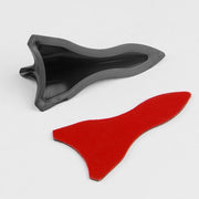 Spoiler sul tetto del generatore di vortice del diffusore della pinna di squalo nero universale da 10 pezzi, Black