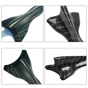 Spoiler sul tetto del generatore di vortice del diffusore della pinna di squalo nero universale da 10 pezzi, Black