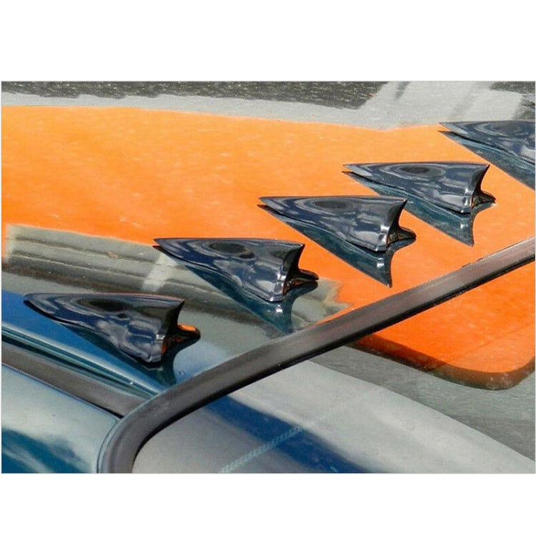 Spoiler pinna di squalo nero universale per auto 10 pezzi