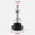 Kit clip blocco perni cofano in acciaio inox Mini