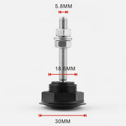 Kit clip di blocco perni per cofano in billet con pulsante rapido per mini auto in acciaio inossidabile, Mini Stainless Steel (Black), Mini Stainless Steel (Silver)