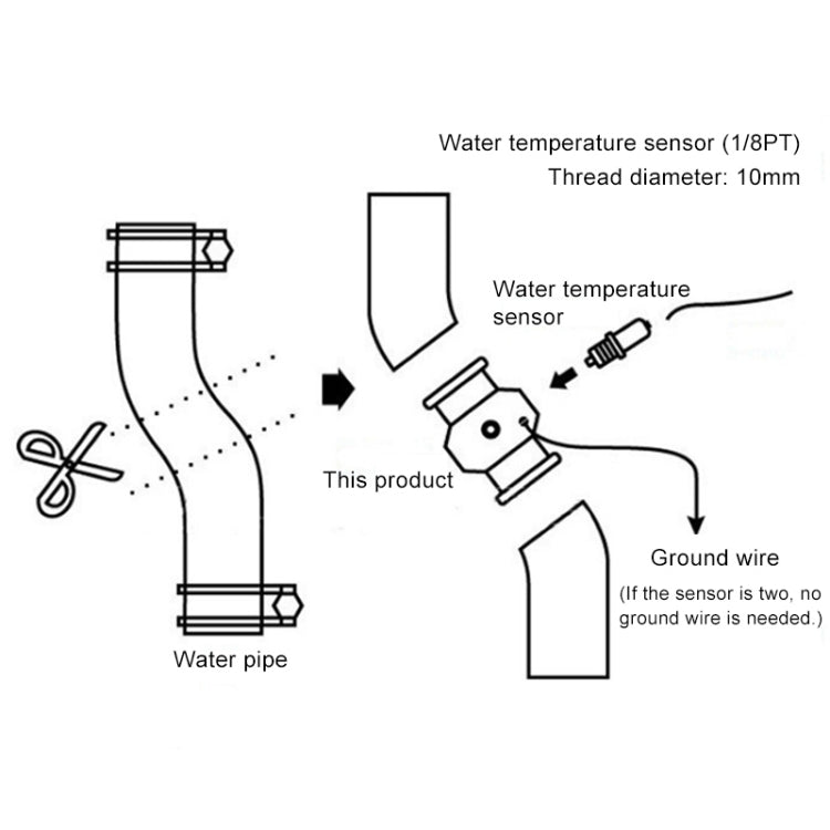 Misuratore temperatura acqua auto per Honda Civic 28-40mm