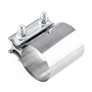 Morsetto a fascia per giunto lap in acciaio inossidabile per scarico turbo per auto da 2,5 pollici 63 mm, 2.5 inch