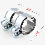 Morsetto per fascia di giunzione per giro in acciaio inossidabile a basso tenore di carbonio per auto da 2,5 pollici, 2.5 inch (Low carbon)