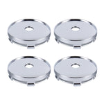 Set 4 coprimozzo ruota auto in metallo 6x6 cm