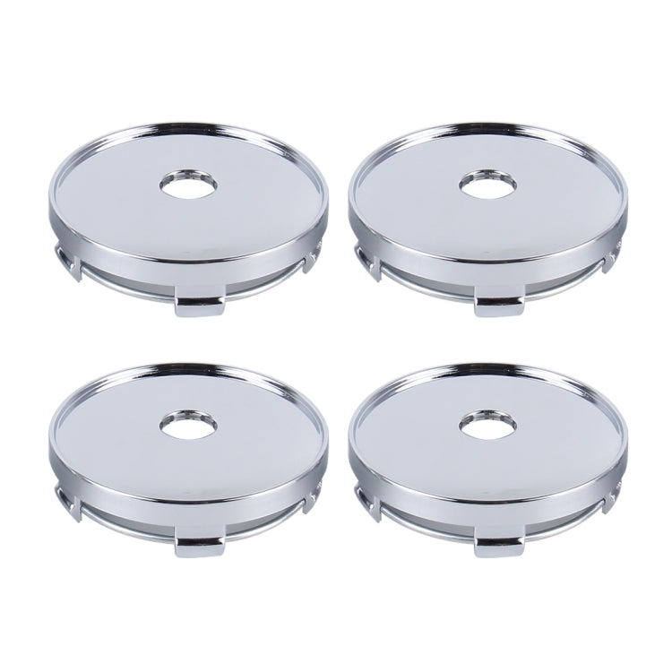 Set 4 coprimozzo ruota auto in metallo 6x6 cm