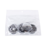 Set 4 coprimozzo ruota auto in metallo 6x6 cm