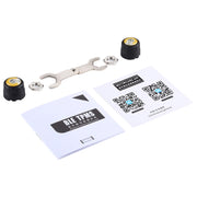 Sistema di monitoraggio della pressione dei pneumatici Bluetooth per moto TPMS Rilevamento APP per telefono cellulare 2 sensori esterni, TPMS