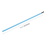 2 pezzi 45 cm DC12V 5 W ultrasottili impermeabili per auto auto doppi colori luci di direzione/luci di marcia Lampadine a LED SMD-2835 (luci di direzione: luce gialla; luci di marcia: luce blu), 45cm Turn Lights: Yellow Light; Running Lights: White Lig...