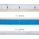 Set 2 luci LED auto 45 cm doppio colore giallo e blu