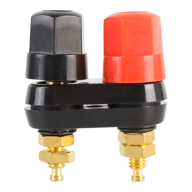 5Pcs Car Double Terminals Red Black Hex Connector Amplifier Terminal Speaker Plug Jack