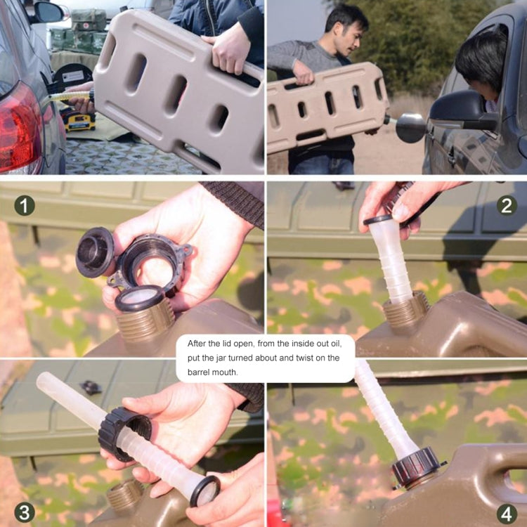 Serbatoio benzina plastica 10 litri spegnimento automatico