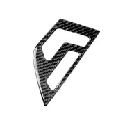 Adesivo decorativo per pannello di regolazione del sedile con guida a sinistra in fibra di carbonio da 2 pezzi per Mercedes-Benz W204 2007-2013, Left Drive Seat Adjustment (A)